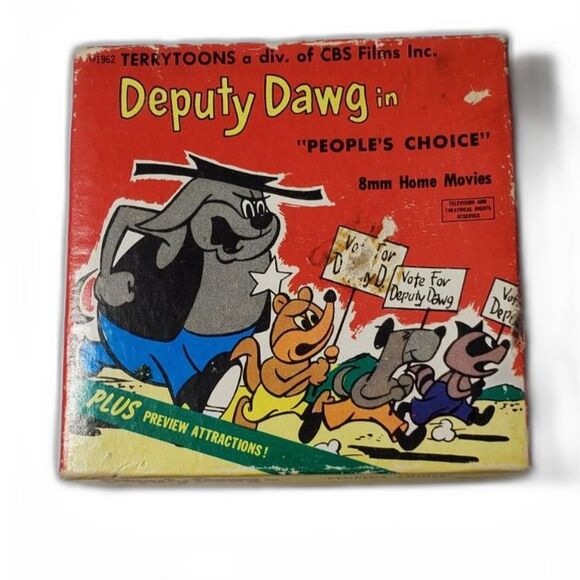 "Deputy Dawg" 8mm film reel, "Peoples Choice" Produced by Terrytoons ~Vintage~ - Picture 1 of 4